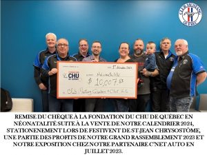 Cheque CHU de Québec